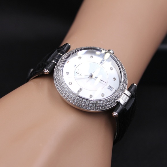 White Sapphire Diamond 2.52 Tcw. Luxury Watch